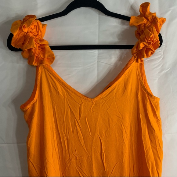 NWoT Vince Camuto Ruffle Strap Sleeveless Maxi Dress, size M - Picture 7 of 11